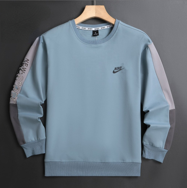 NIKE ADIDDS 2024秋 メンズスウェット クル 260g ブラック ダークグレー ライトグレー ブルー XL-5XL