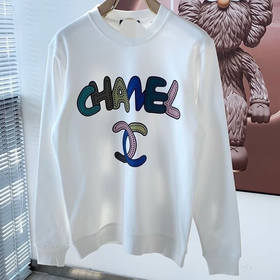 CHANEL ins風  プリント ゆったり 無地 厚い バーカー シャネル ロゴ 秋冬　100%綿 男女兼用