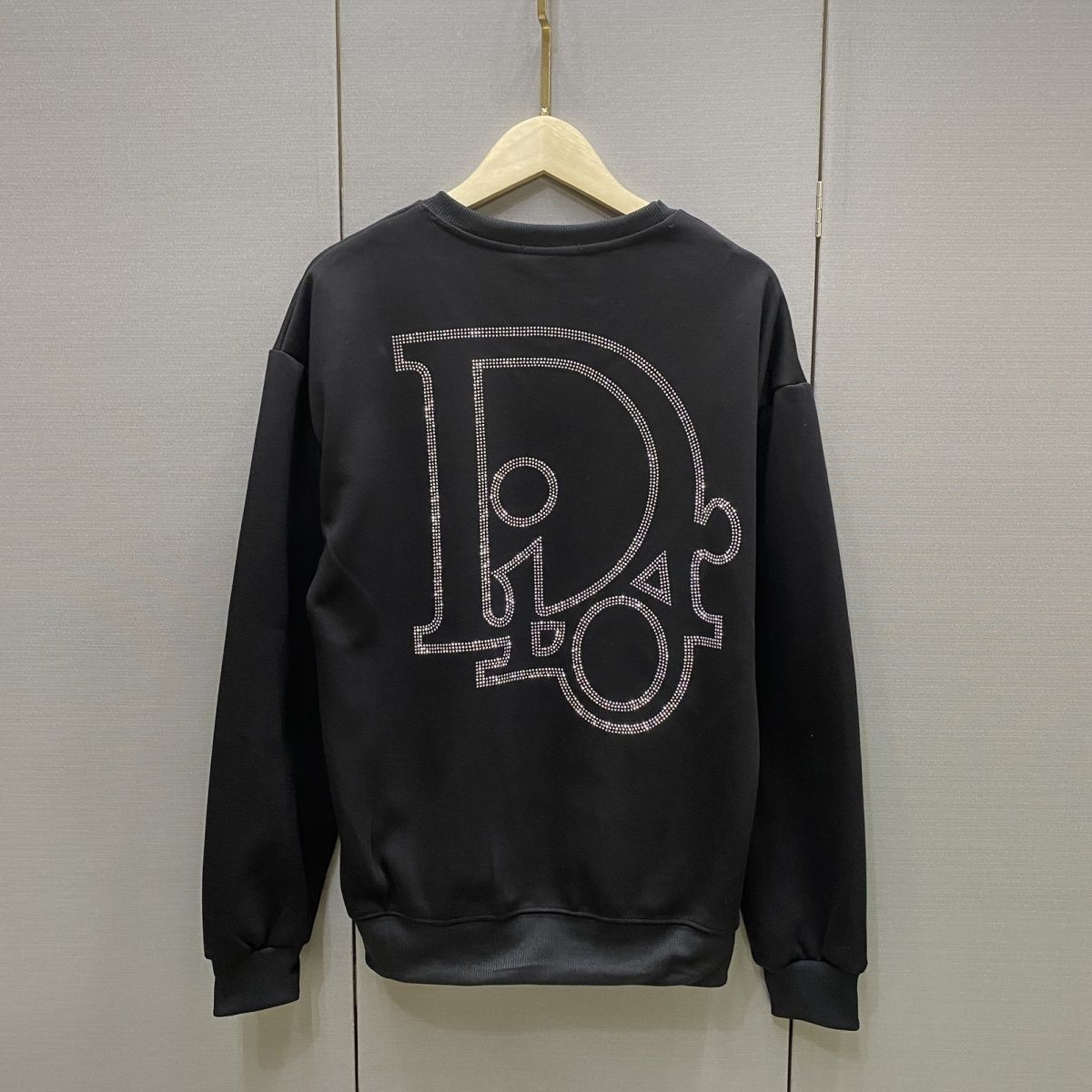 DIOR パーカー プリント 長袖 ファッション 丸襟 　カジュアル　ディオール100%綿　男女兼用