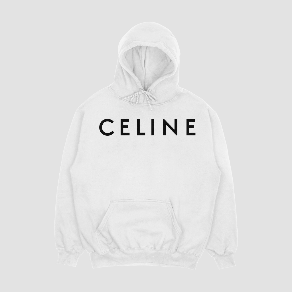 CELINE ハート型アルファベットプリントのパーカー
