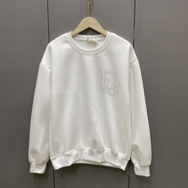 DIOR パーカー プリント 長袖 ファッション 丸襟 　カジュアル　ディオール100%綿　男女兼用