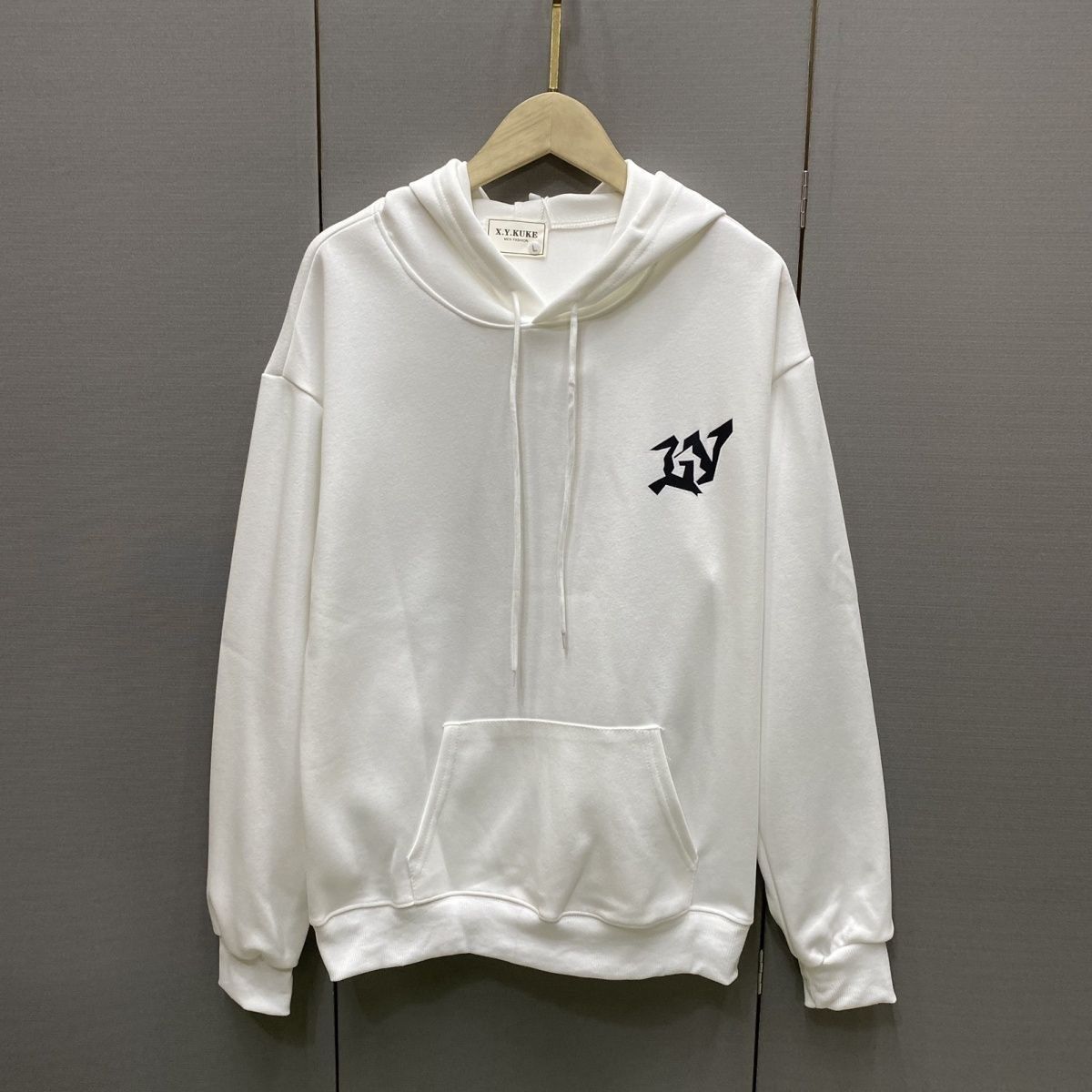 LOUIS VUITTON パーカー フード付き　ルームウェア  ルイ・ヴィトンロゴ ブランド  プリント 男女兼用