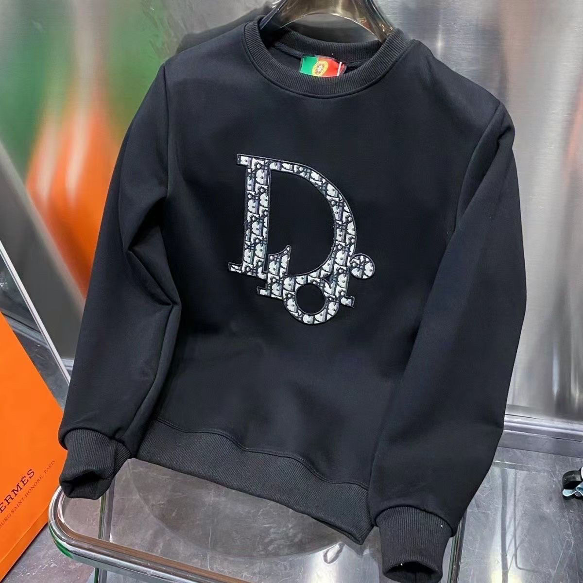 DIOR 2023ゆったり 厚い 防寒 上着 ディオール ロゴ 運動バーカー 100%綿 男女兼用