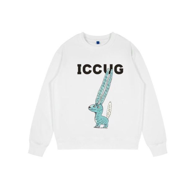 GUCCI  パーカー 動物プリント 長袖  ファッション   丸襟  人気　カジュアル　グーチロゴ　男女兼用