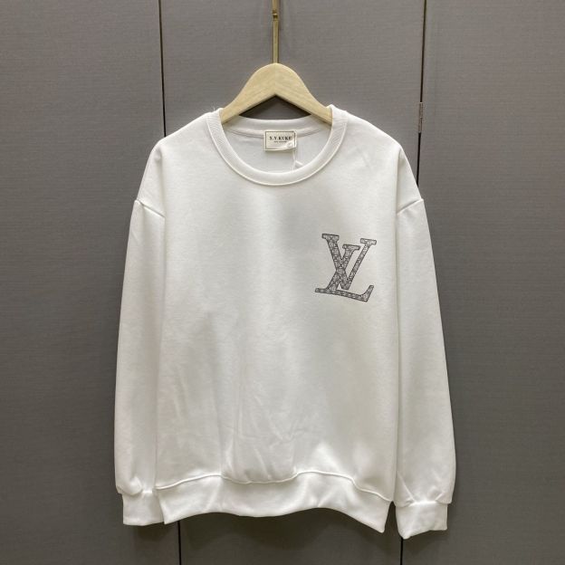 LOUIS VUITTON パーカー  ルイ・ヴィトンロゴ 丸襟 カジュアル ストリート服　ブランド長袖　男女兼用