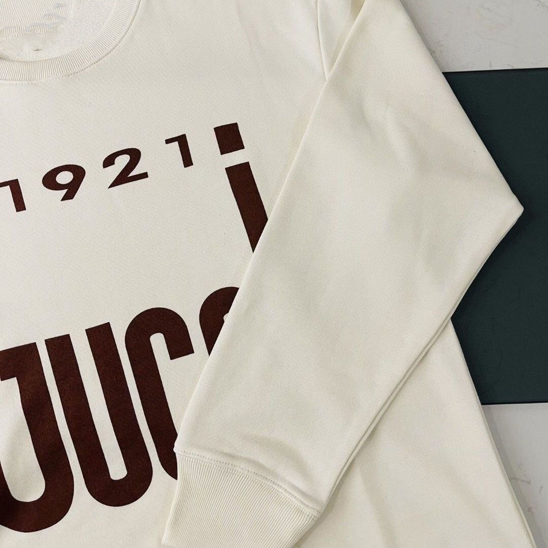 GUCCI2023秋  ロゴプリントゆったり 長袖 バーカー  100%綿 男女兼用