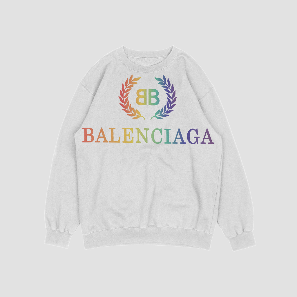 Balenciaga クラシックなレタープリントスウェット クル