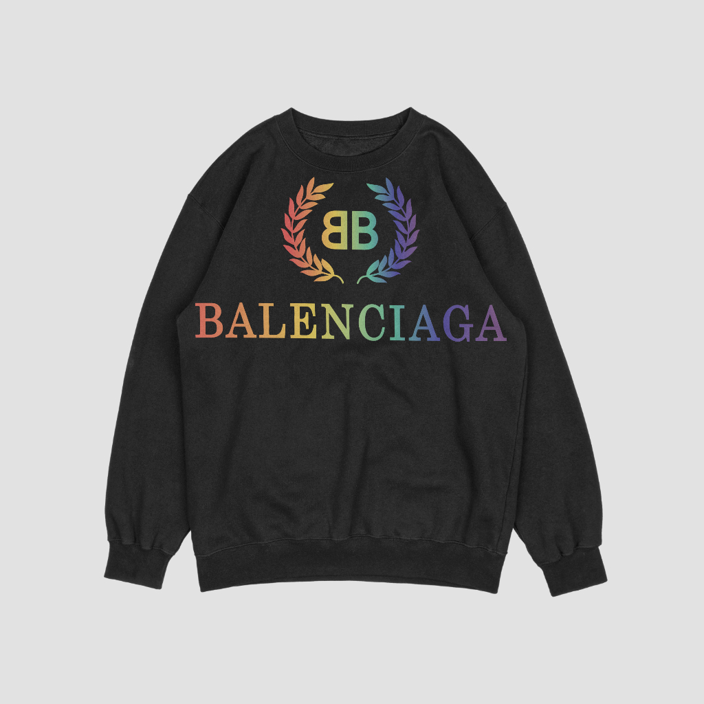 Balenciaga クラシックなレタープリントスウェット クル