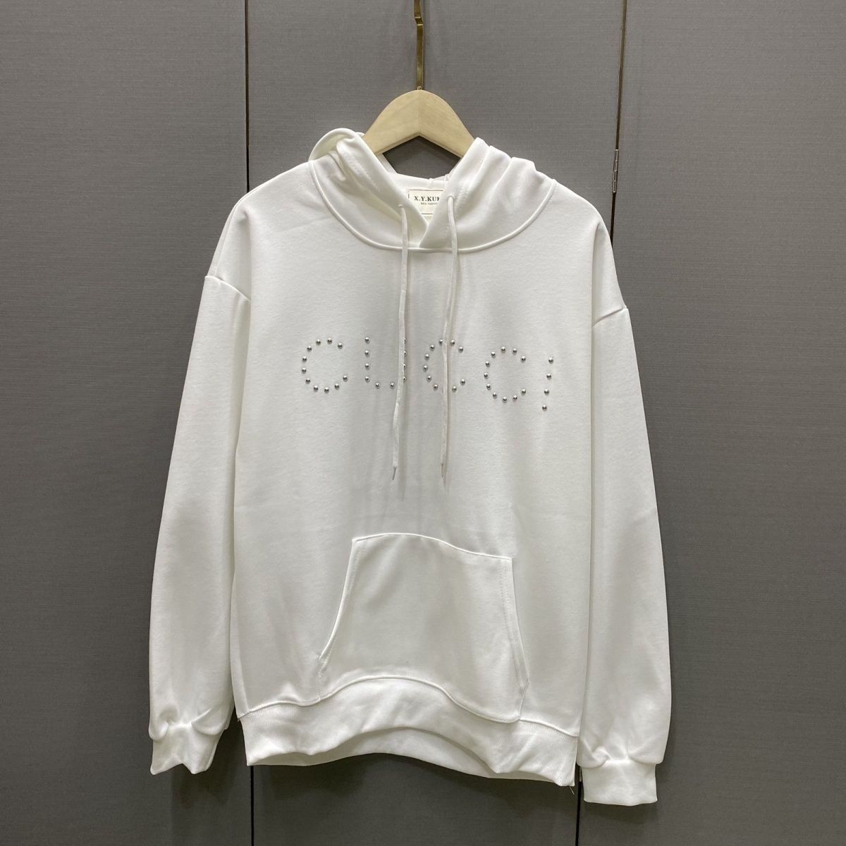 GUCCI パーカー フード付き　ブランド　ルームウェア グッチ ロゴ ブランド トップス 男女兼用