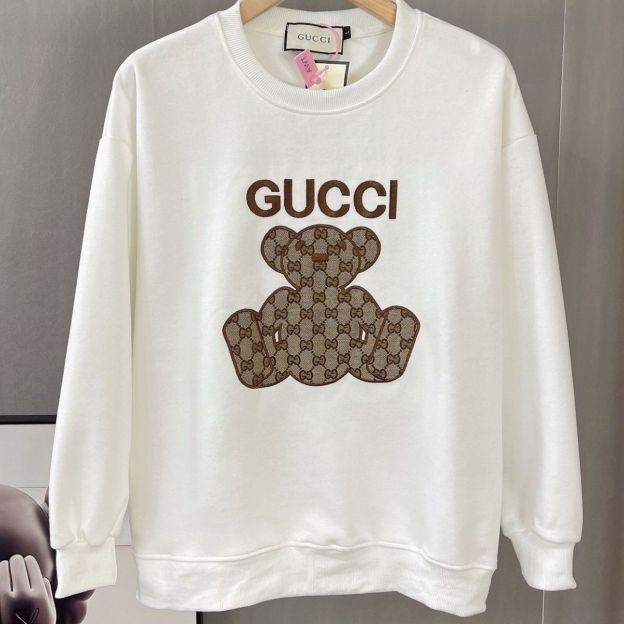 GUCCI2023秋 プリント ゆったり バーカー　長袖 防寒　100%綿 男女兼用