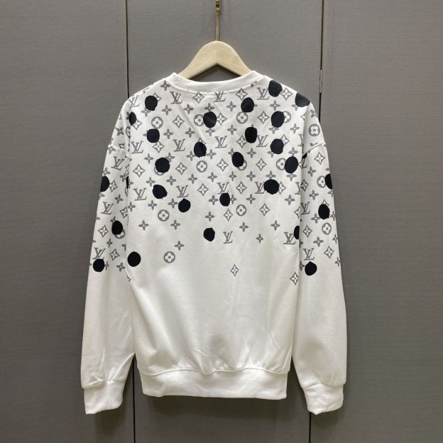 LOUIS VUITTON パーカー  ルイ・ヴィトンロゴ 丸襟 快適 人気　カジュアル   プリント長袖 秋冬 男女兼用