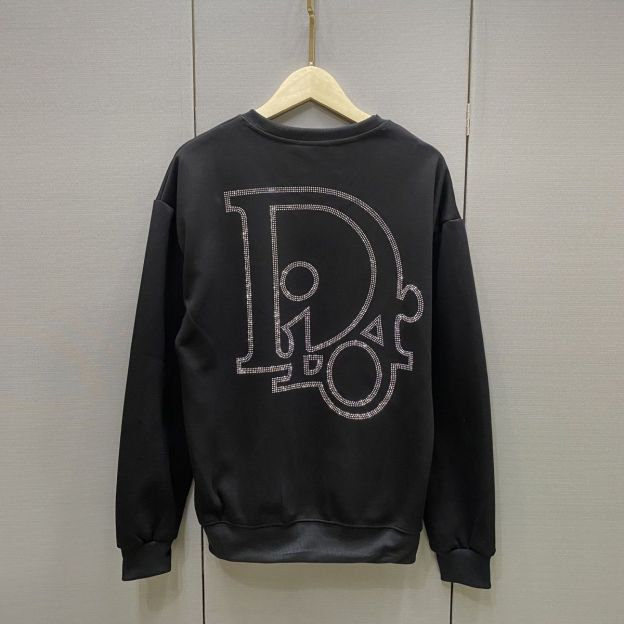 DIOR パーカー プリント 長袖 ファッション 丸襟 　カジュアル　ディオール100%綿　男女兼用