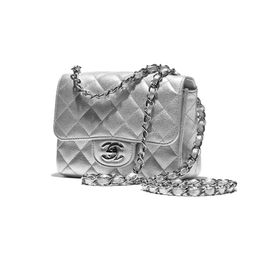 芸能人愛用【CHANEL】ミニ フラップ バッグ ラムスキン