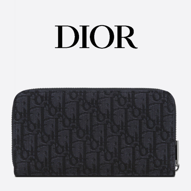 DIOR*オブリークジャガード ロングウォレット*モノグラム財布
