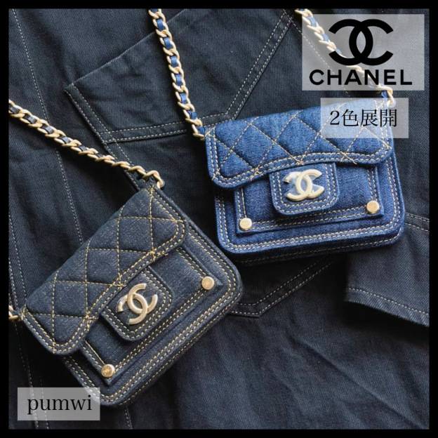 【CHANEL】23SS 人気 カジュアル ミニバッグ ショルダー デニム