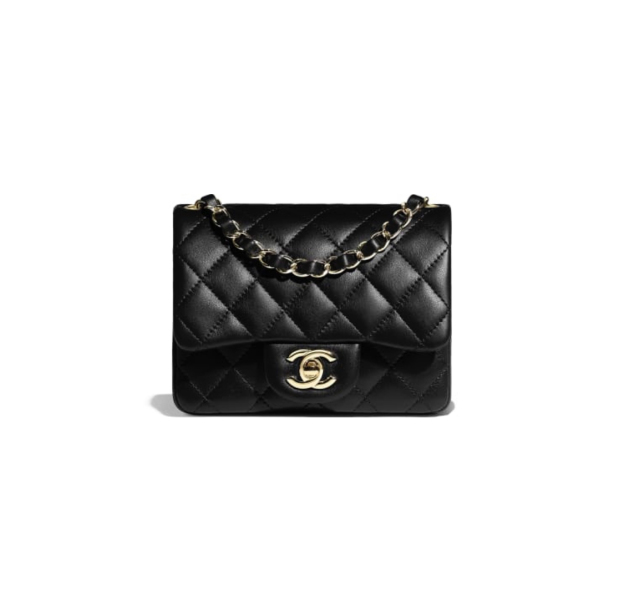 芸能人愛用【CHANEL】ミニ フラップ バッグ ラムスキン