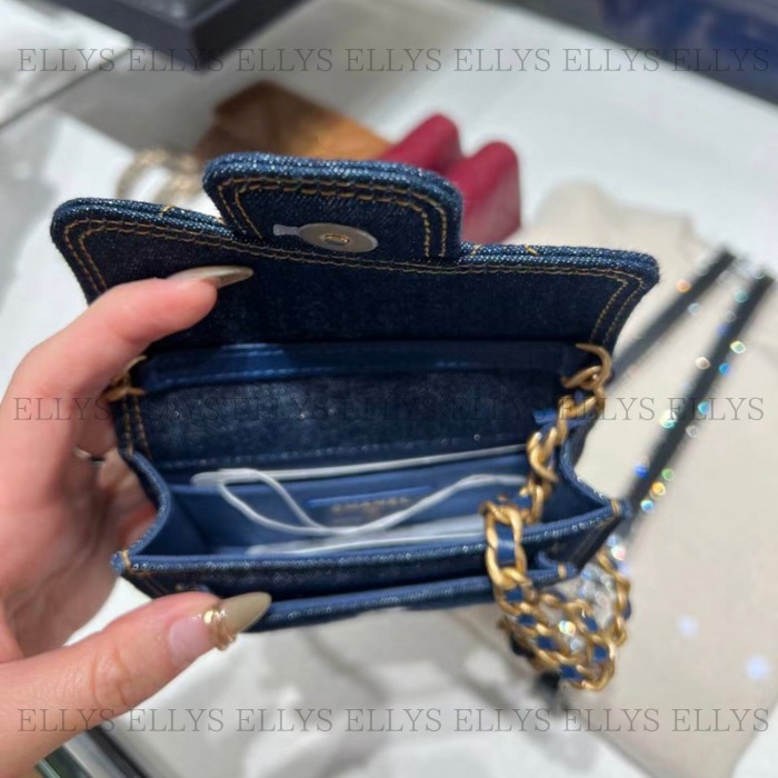 【CHANEL】23SS 人気 カジュアル ミニバッグ ショルダー デニム