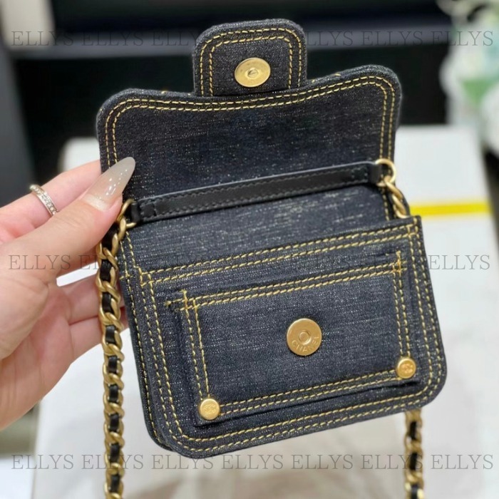 【CHANEL】23SS 人気 カジュアル ミニバッグ ショルダー デニム