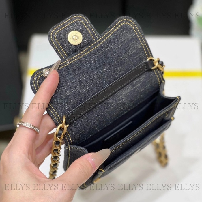【CHANEL】23SS 人気 カジュアル ミニバッグ ショルダー デニム