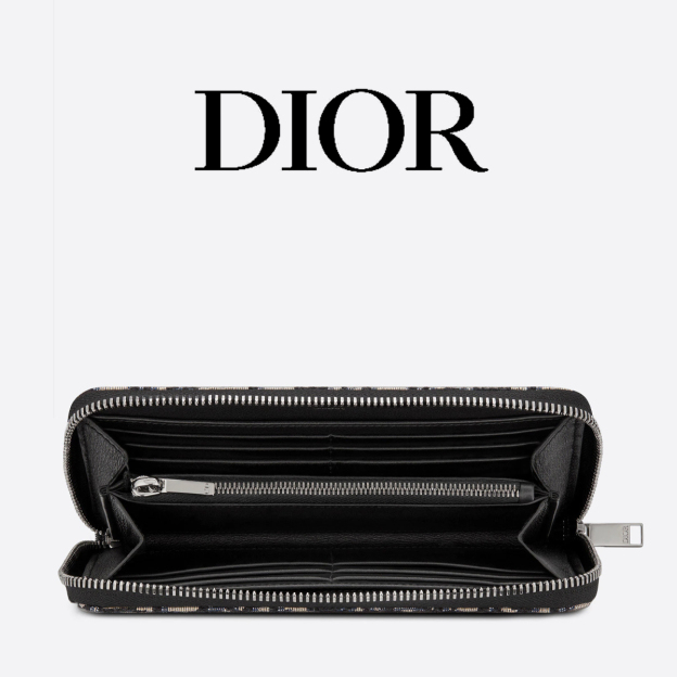 DIOR*オブリークジャガード ロングウォレット*モノグラム財布