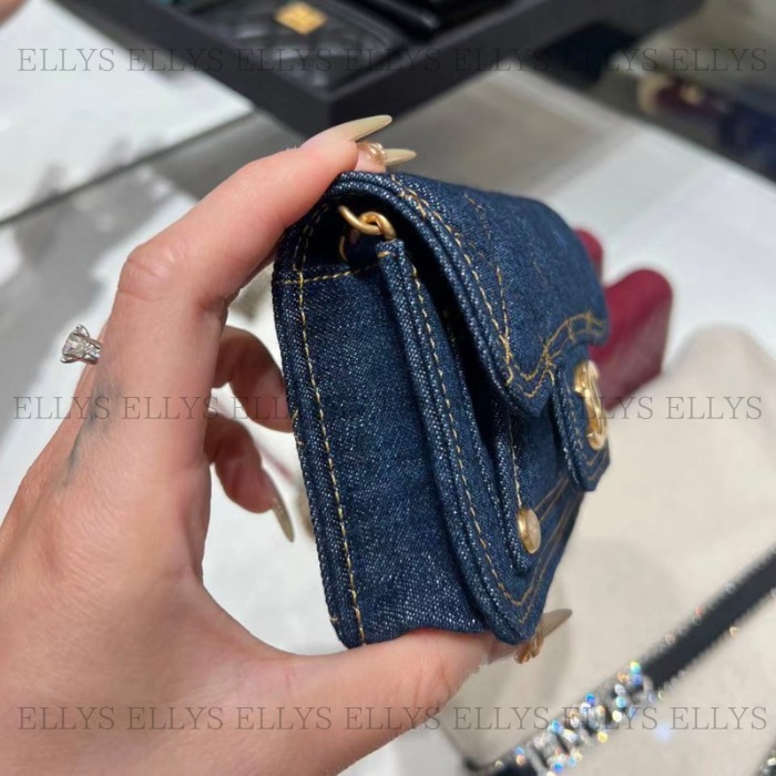 【CHANEL】23SS 人気 カジュアル ミニバッグ ショルダー デニム