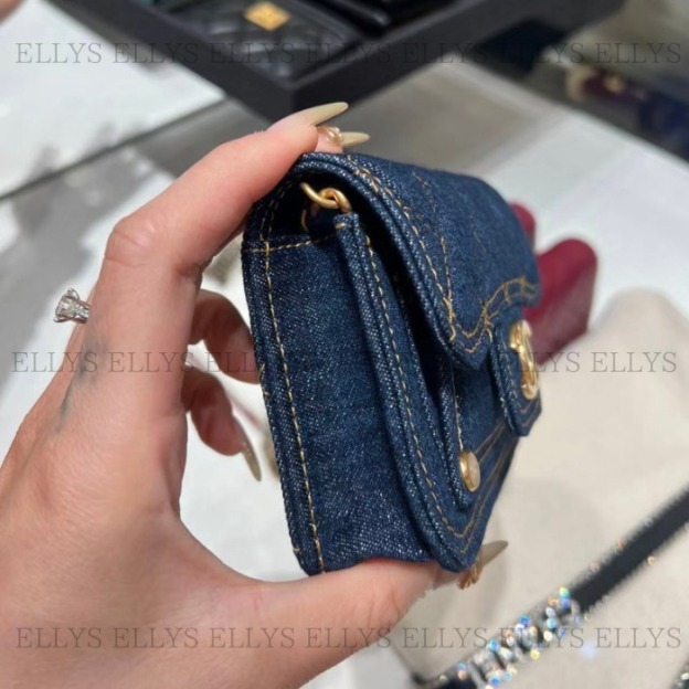 【CHANEL】23SS 人気 カジュアル ミニバッグ ショルダー デニム