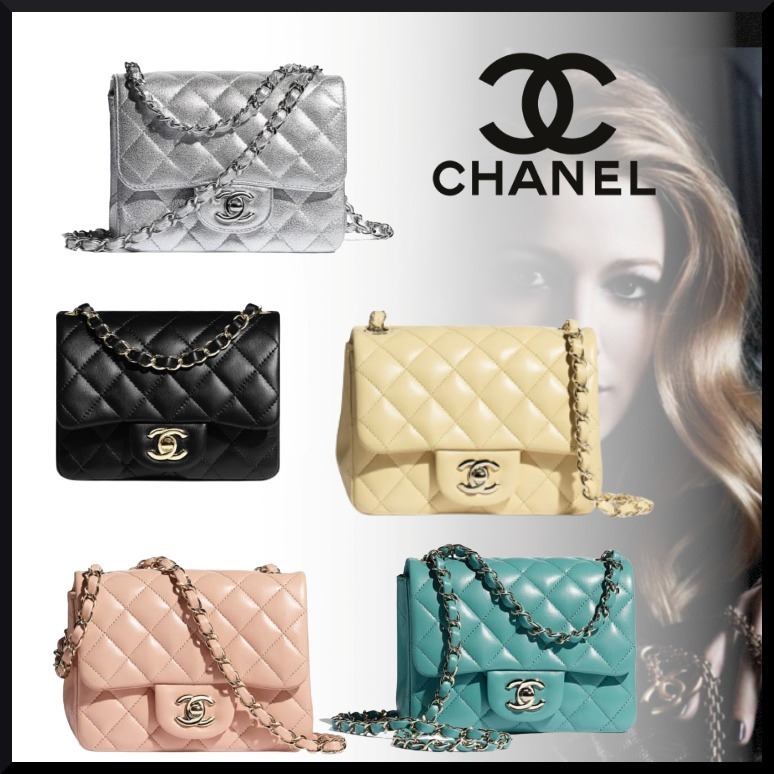 芸能人愛用【CHANEL】ミニ フラップ バッグ ラムスキン