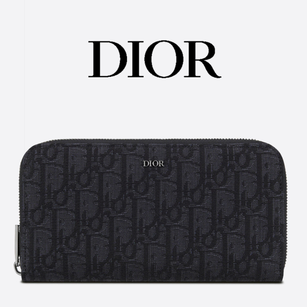 DIOR*オブリークジャガード ロングウォレット*モノグラム財布