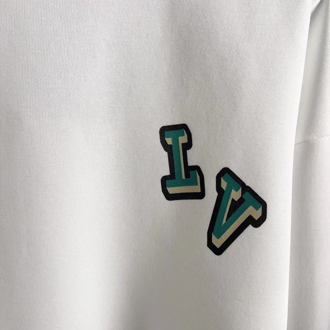 LOUIS VUITTON  パーカー 長袖  ファッション　丸襟  人気　カジュアル　アニメプリント　男女兼用