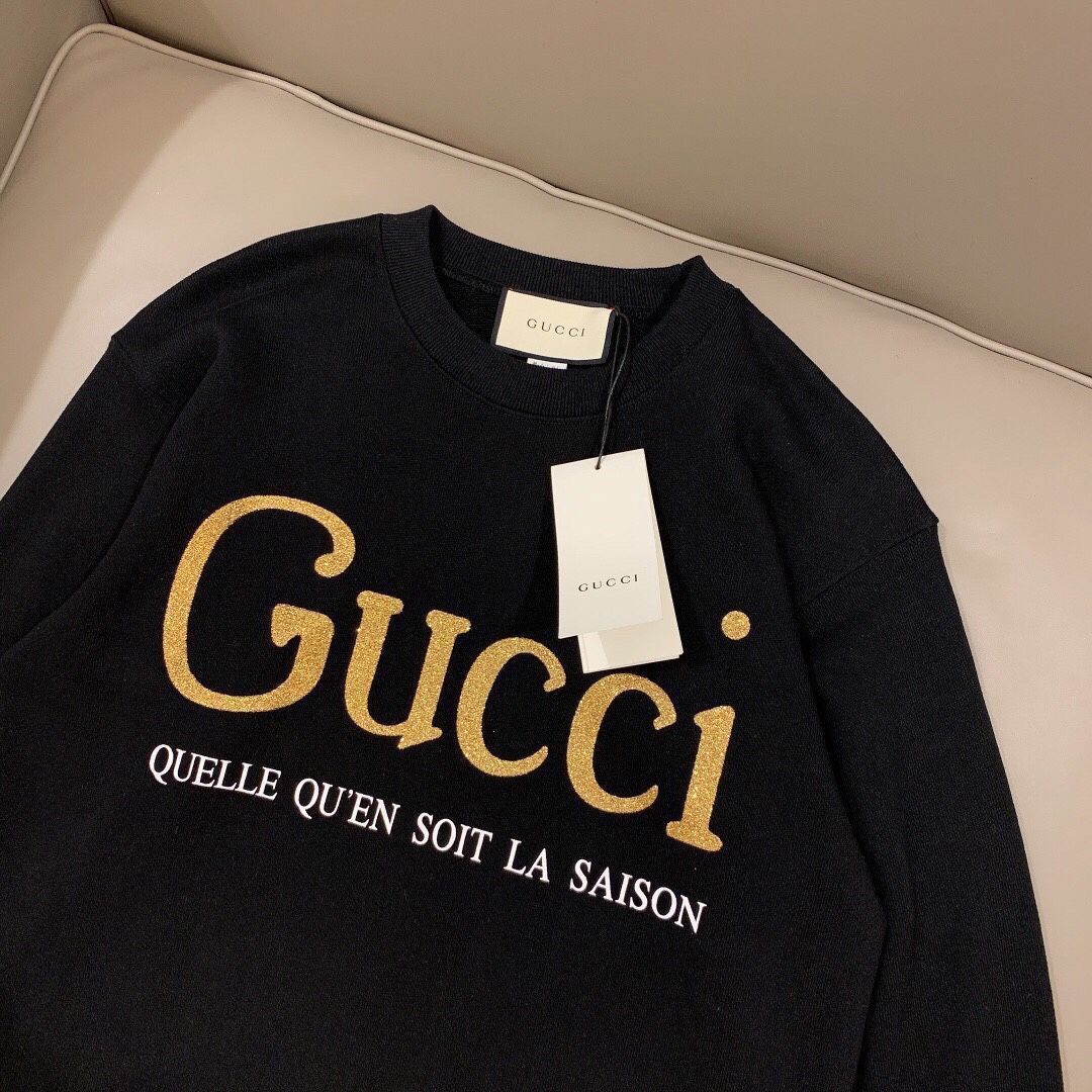 GUCCI2023秋 プリント ゆったり バーカー　長袖 防寒　100%綿 男女兼用