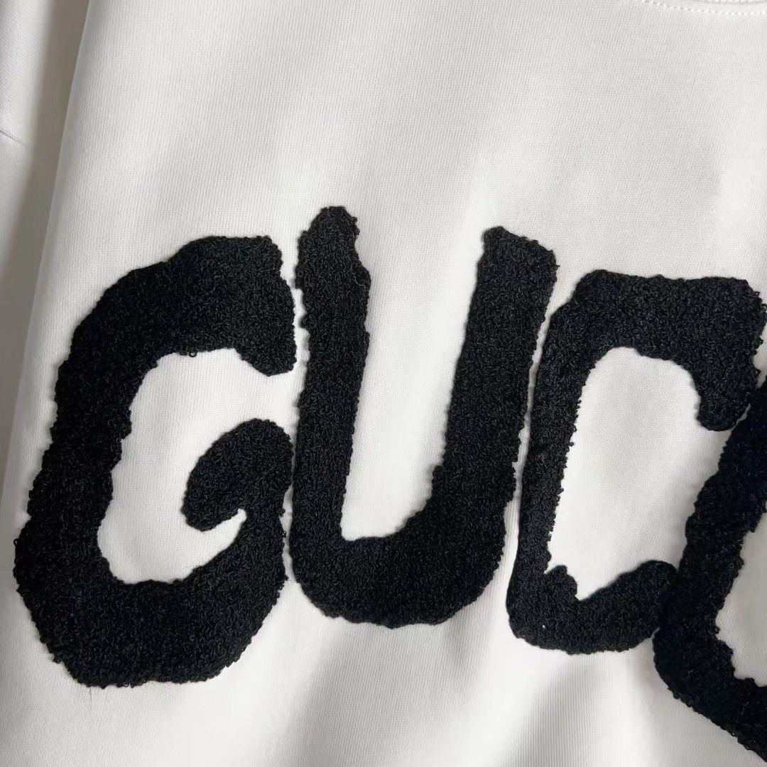 GUCCI  パーカー 長袖  ファッション   丸襟  人気　カジュアル　グーチロゴ　男女兼用