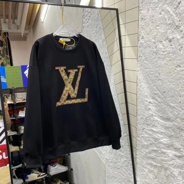 LOUIS VUITTON パーカー ルームウェア  ルイ・ヴィトンロゴ ブランド  プリント  トップス 男女兼用