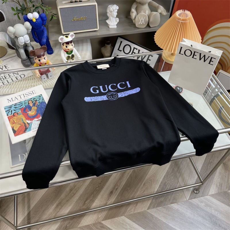 GUCCI 2024秋 バーカー 丸襟 グッチ 暖か 人気 カジュアル 長袖 防寒 100%綿 男女兼用