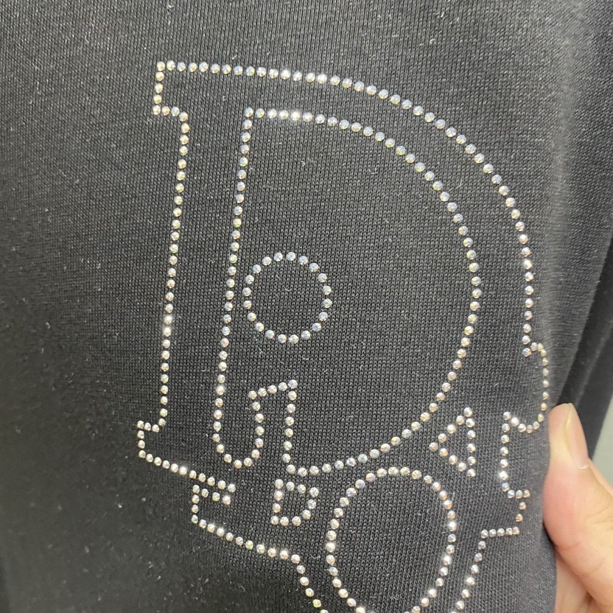 DIOR パーカー プリント 長袖 ファッション 丸襟 　カジュアル　ディオール100%綿　男女兼用