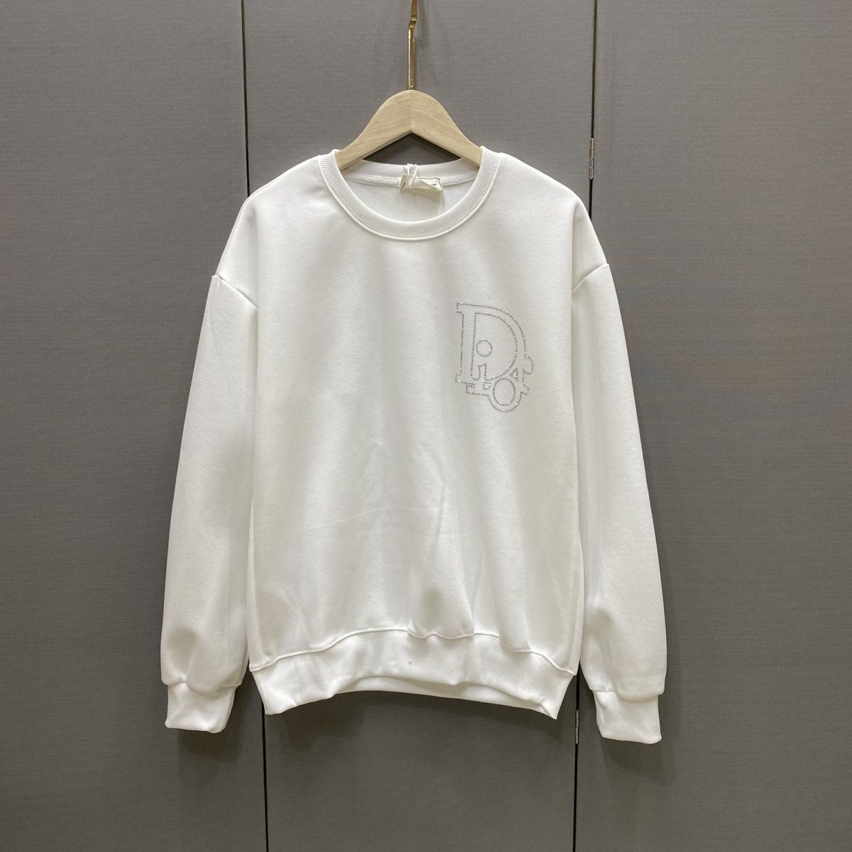 DIOR パーカー プリント 長袖 ファッション 丸襟 　カジュアル　ディオール100%綿　男女兼用