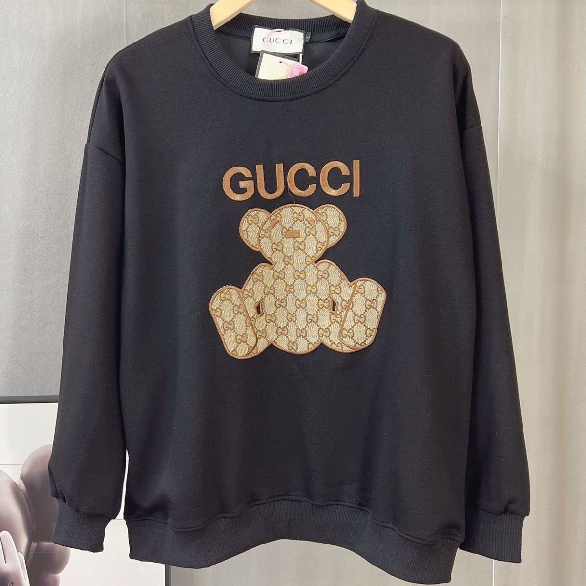 GUCCI2023秋 プリント ゆったり バーカー　長袖 防寒　100%綿 男女兼用