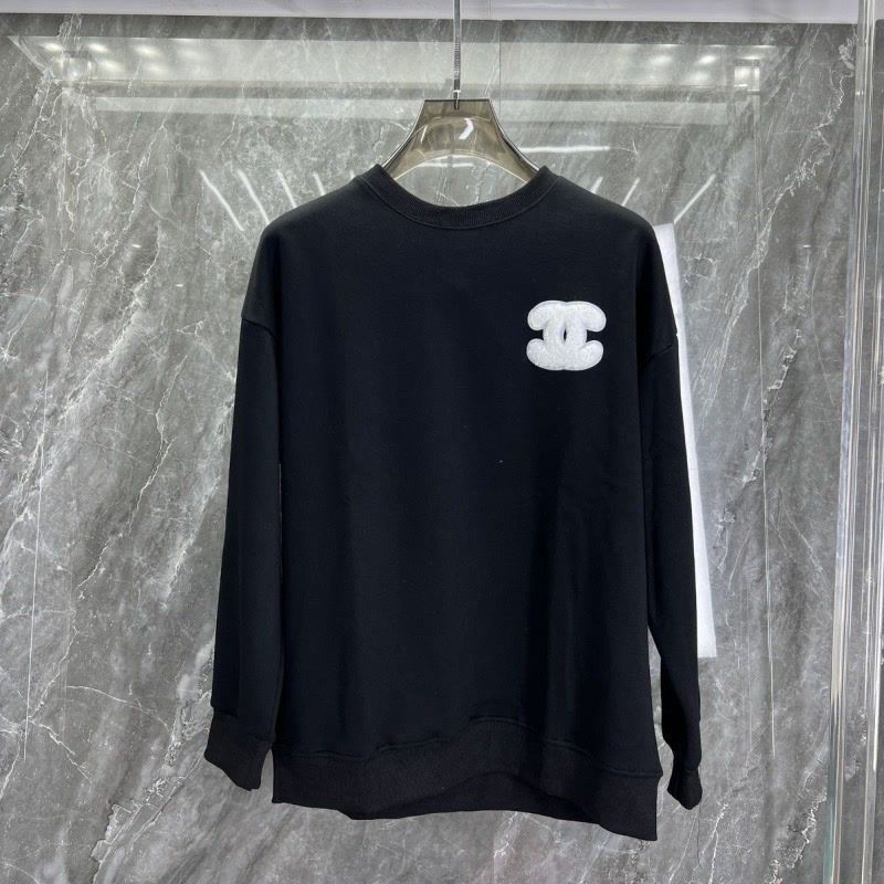 CHANEL パーカー 丸首 アルファベット シャネル 温かい秋服　CCのロゴ Logo 100%綿 ブラック ホワイト男女兼用