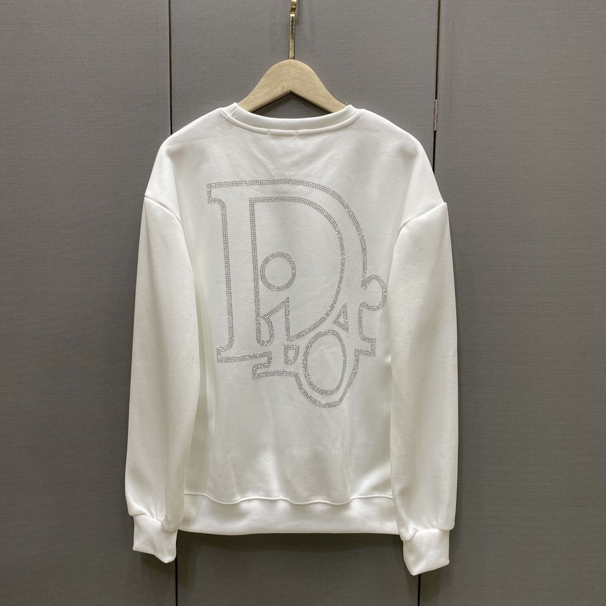 DIOR パーカー プリント 長袖 ファッション 丸襟 　カジュアル　ディオール100%綿　男女兼用