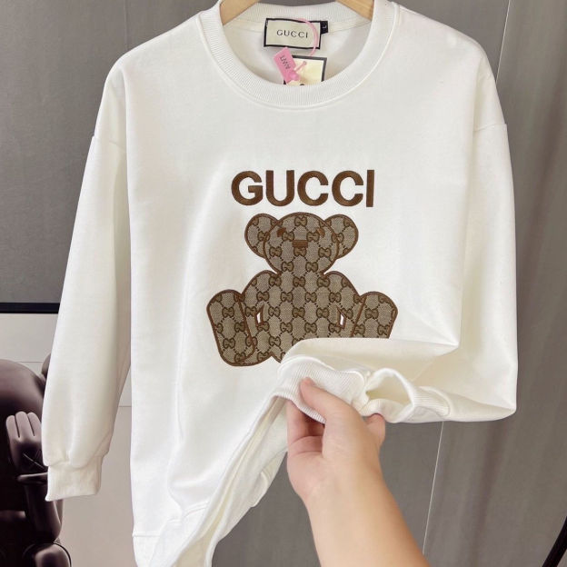 GUCCI2023秋 プリント ゆったり バーカー　長袖 防寒　100%綿 男女兼用