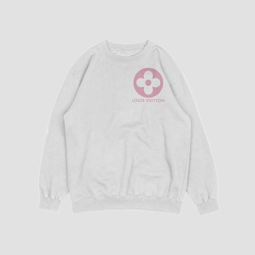 LOUIS VUITTON 定番ロゴアルファベット柄プリントスウェット クル