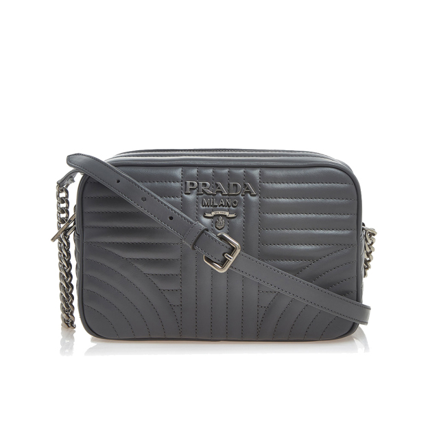 PRADA プラダ ダイアグラム レザーバッグ