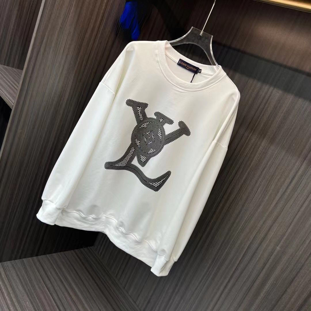 LOUIS VUITTON ゆったり 無地 トップス 長袖 防寒 春秋冬 人気パーカー  100%綿 男女兼用