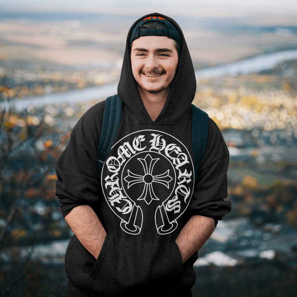 Chrome Hearts クラシックなロゴプリントパーカー