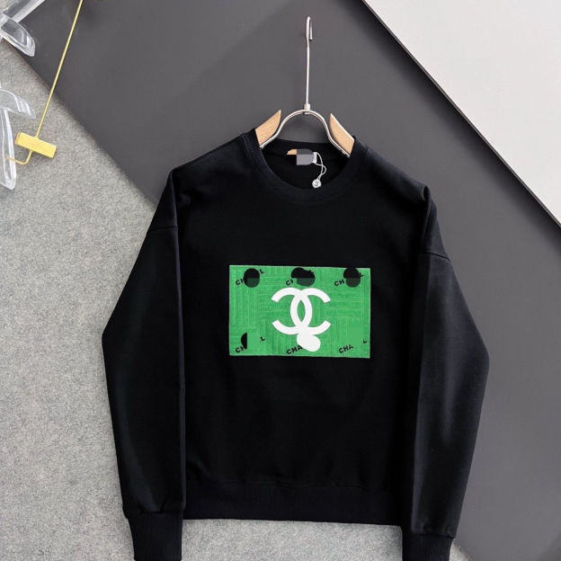 CHANEL  ins プリント ゆったり 厚い バーカー シャネル ロゴ 100%綿 男女兼用