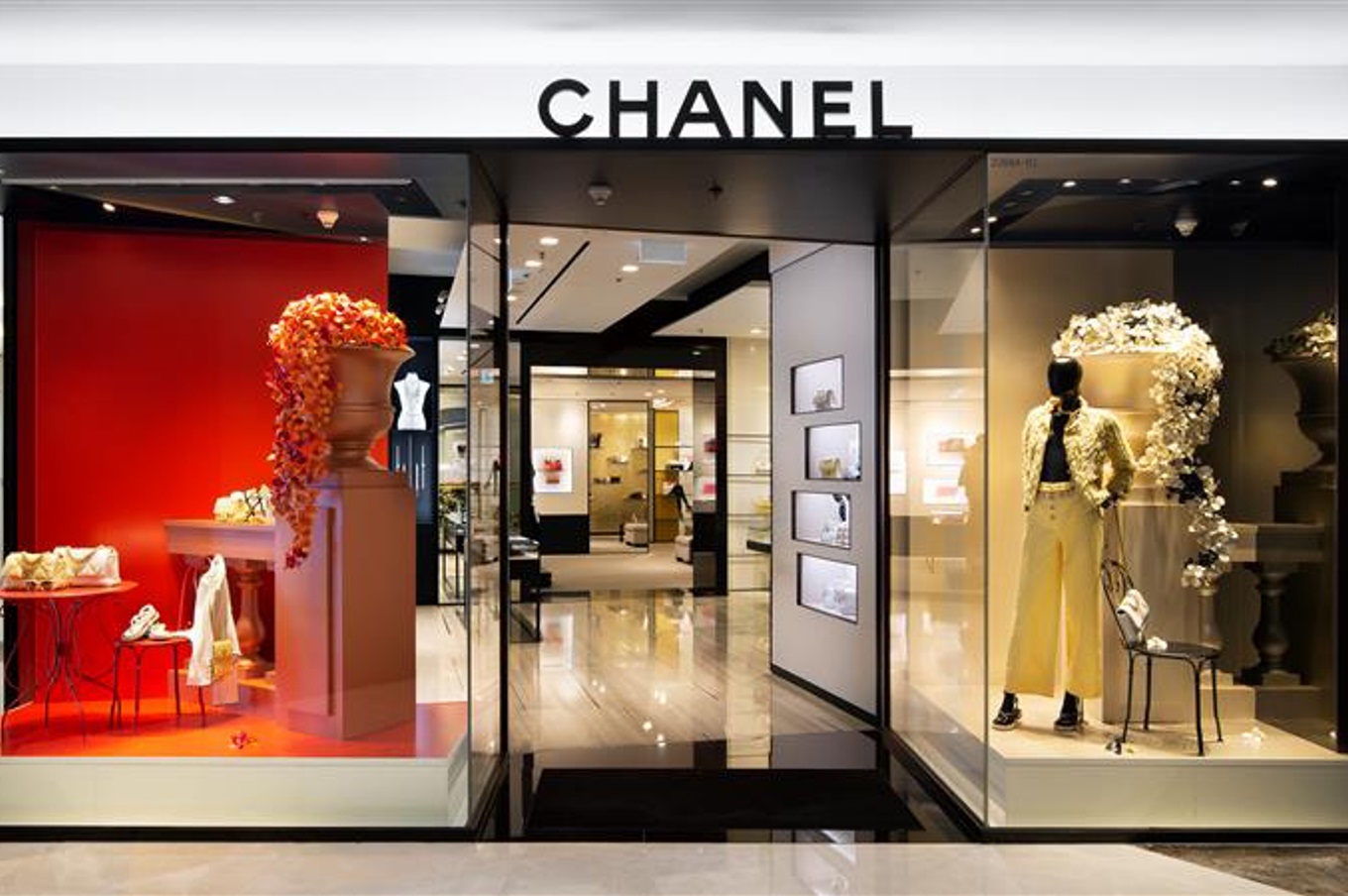 CHANELレトロ風インパクトカラー刺繍アルファベットファスナーカーディガンコート