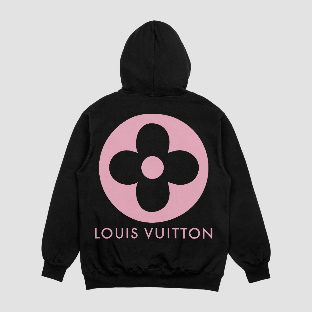 LOUIS VUITTON 定番ロゴアルファベット柄プリントパーカー