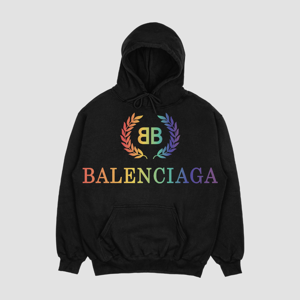 Balenciaga クラシックなアルファベットプリントのパーカー