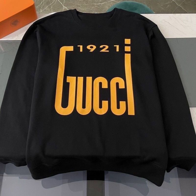 GUCCI2023秋 ロゴプリントゆったり 長袖 バーカー 100%綿 男女兼用