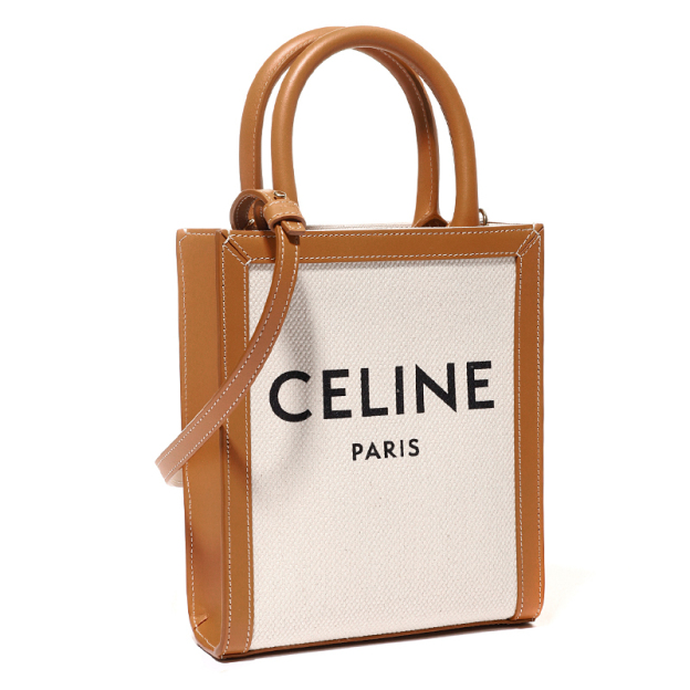 CELINE ミニ バーティカル カバ CELINEプリント