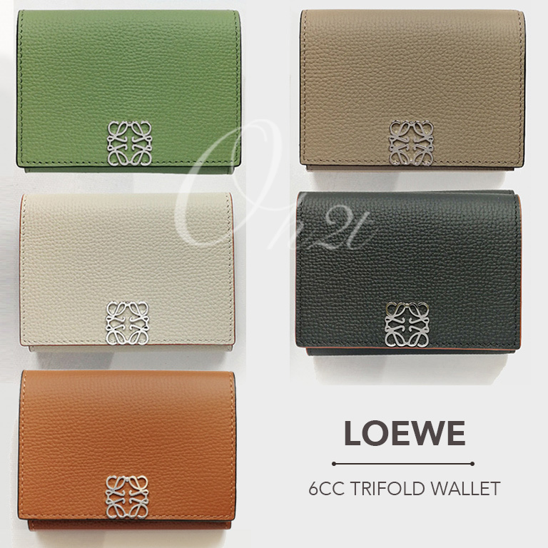 LOEWE アナグラム トリフォルド 6 cc ウォレット